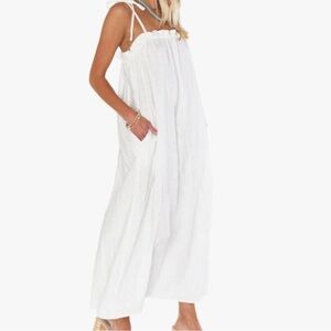 Show Me Your MuMu Linen Angel Maxi Dress Boho